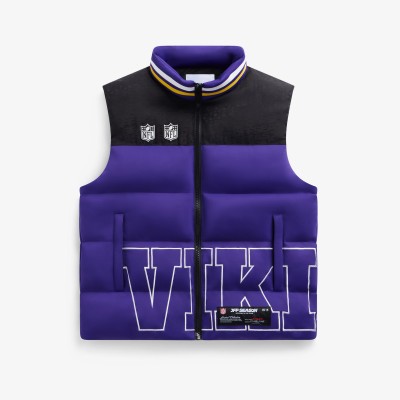 Unisex Minnesota Vikings Off Season x NFL Purple Team Puffer Vest