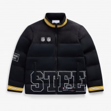 Unisex Pittsburgh Steelers Off Season x NFL Black Team Puffer Jacket