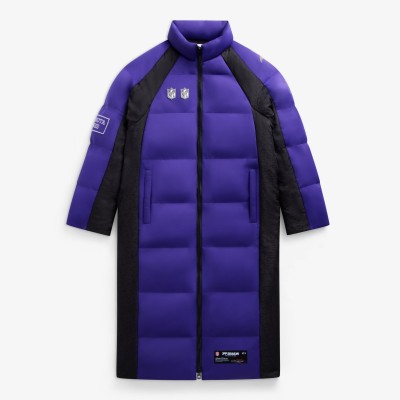 Unisex Minnesota Vikings Off Season x NFL Purple Long Team Puffer Coat