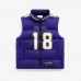 Unisex Minnesota Vikings Justin Jefferson Off Season x NFL Purple Player Puffer Vest