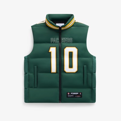Unisex Green Bay Packers Jordan Love Off Season x NFL Green Player Puffer Vest