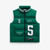 Unisex New York Jets Garrett Wilson Off Season x NFL Green Player Puffer Vest