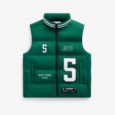 Unisex New York Jets Garrett Wilson Off Season x NFL Green Player Puffer Vest