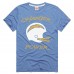 Los Angeles Chargers Homage Light Blue Charger Power Tri-Blend T-Shirt