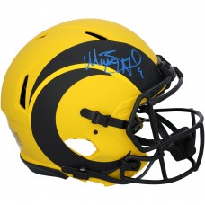 Matthew Stafford Los Angeles Rams Autographed Fanatics Authentic Riddell Rave Speed Authentic Helmet Matthew Stafford Los Angeles Rams Autographed Fanatics Authentic Riddell Rave Speed Authentic Helmet