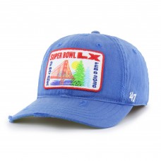 Бейсболка Super Bowl LX 47 Blue Distressed Franchise Бейсболка Super Bowl LX 47 Blue Distressed Franchise
