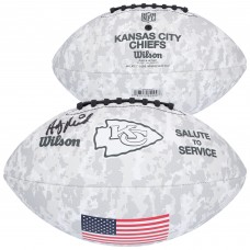 Andy Reid Kansas City Chiefs Autographed Fanatics Authentic Wilson 2024 Salute To Service Football