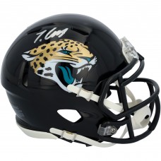 Travis Hunter Jacksonville Jaguars Autographed Fanatics Authentic Riddell Speed Mini Helmet