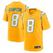 Джерси Los Angeles Chargers Omarion Hampton Nike Gold Alternate Charger Power Game Player