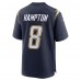Джерси Los Angeles Chargers Omarion Hampton Nike Navy Alternate Super Chargers Game Player