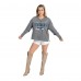 Женская Seattle Seahawks Gameday Couture Gray French Terry V-Neck Pullover Sweatshirt