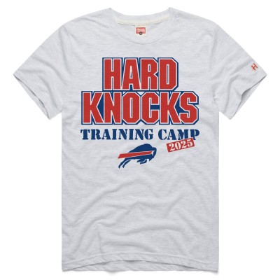 Футболка Buffalo Bills Homage Ash 2025 Hard Knocks Training Camp Tri-Blend