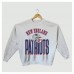 Женская New England Patriots Gameday Couture Ash Fierce Focus Premium Oversized Fleece Pullover Sweatshirt