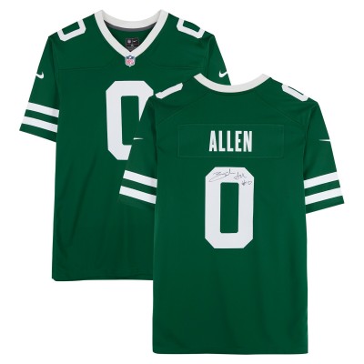 Braelon Allen New York Jets Autographed Fanatics Authentic Green Nike Vapor F.U.S.E. Limited Jersey