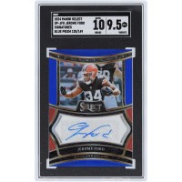 Jerome Ford Cleveland Browns Autographed 2024 Panini Select Blue Prizm Signatures #SP-JFD #120/149 SGC Authenticated 9.5/10 Card