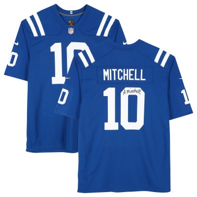 Adonai Mitchell Indianapolis Colts Autographed Fanatics Authentic Royal Nike Game Jersey