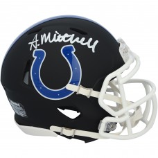 Adonai Mitchell Indianapolis Colts Autographed Fanatics Authentic Riddell Black Matte Speed Mini Helmet