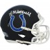 Adonai Mitchell Indianapolis Colts Autographed Fanatics Authentic Riddell Black Matte Speed Mini Helmet