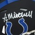 Adonai Mitchell Indianapolis Colts Autographed Fanatics Authentic Riddell Black Matte Speed Mini Helmet