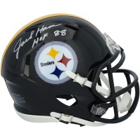Jack Ham Pittsburgh Steelers Autographed Fanatics Authentic Riddell Speed Mini Helmet with HOF 88 Inscription