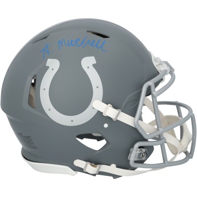 Adonai Mitchell Indianapolis Colts Autographed Fanatics Authentic Riddell Slate Speed Authentic Helmet