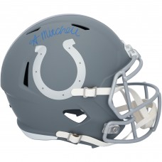 Adonai Mitchell Indianapolis Colts Autographed Fanatics Authentic Riddell Slate Speed Replica Helmet