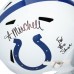 Adonai Mitchell Indianapolis Colts Autographed Fanatics Authentic Riddell Speed Replica Helmet with For the Shoe Inscription