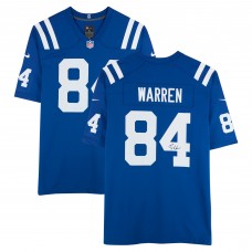 Tyler Warren Indianapolis Colts Autographed Fanatics Authentic Royal Nike Game Jersey