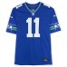 Jaxon Smith-Njigba Seattle Seahawks Autographed Fanatics Authentic Royal Throwback Nike Game Jersey