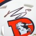 Bo Nix Denver Broncos Autographed Fanatics Authentic Riddell 2023 Throwback Speed Mini Helmet