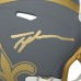 Tyler Shough New Orleans Saints Autographed Fanatics Authentic Riddell Slate Speed Mini Helmet