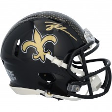 Tyler Shough New Orleans Saints Autographed Fanatics Authentic Riddell 2022 Alternate Speed Mini Helmet