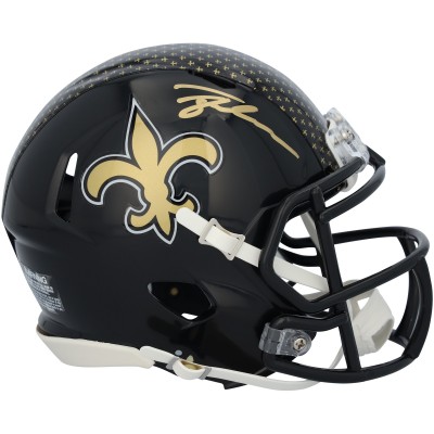 Tyler Shough New Orleans Saints Autographed Fanatics Authentic Riddell 2022 Alternate Speed Mini Helmet