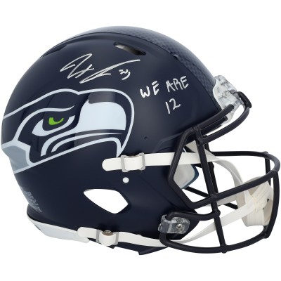 Jaxon Smith-Njigba Seattle Seahawks Autographed Fanatics Authentic Riddell Speed Authentic Helmet with We Are 12 Inscription