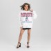 Женская New England Patriots Gameday Couture White Classic Sunday Drives Oversized Premium Fleece Pullover Sweatshirt