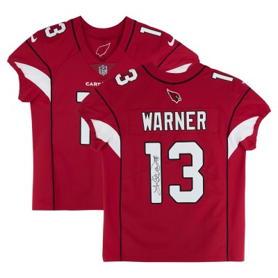 Kurt Warner Arizona Cardinals Autographed Fanatics Authentic Cardinal Nike Elite Jersey with HOF 17 Inscription