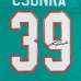 Larry Csonka Miami Dolphins Autographed Fanatics Authentic Aqua Mitchell & Ness Authentic Jersey