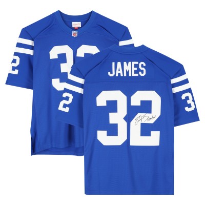 Edgerrin James Indianapolis Colts Autographed Fanatics Authentic Royal Mitchell & Ness 1999 Legacy Jersey with HOF 20 Inscription