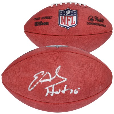 Edgerrin James Indianapolis Colts Autographed Fanatics Authentic Wilson Duke Full Color Football with HOF 20 Inscription