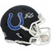 Edgerrin James Indianapolis Colts Autographed Fanatics Authentic Riddell Black Matte Speed Mini Helmet