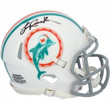 Larry Csonka Miami Dolphins Autographed Fanatics Authentic Riddell 1972 Throwback Speed Mini Helmet