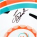 Larry Csonka Miami Dolphins Autographed Fanatics Authentic Riddell 1972 Throwback Speed Replica Helmet