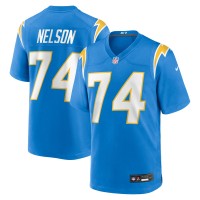 Los Angeles Chargers Ryan Nelson Nike Powder Blue Team Game Jersey