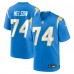 Los Angeles Chargers Ryan Nelson Nike Powder Blue Team Game Jersey