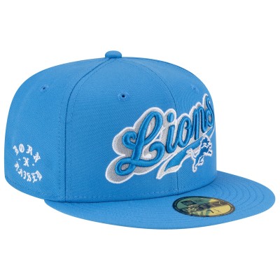 Бейсболка Detroit Lions New Era Born x Raised Blue 59FIFTY