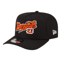Бейсболка Cincinnati Bengals New Era Born x Raised Black A-Frame 9FIFTY Snapback