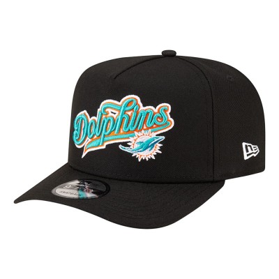 Бейсболка Miami Dolphins New Era Born x Raised Black A-Frame 9FIFTY Snapback