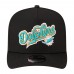 Бейсболка Miami Dolphins New Era Born x Raised Black A-Frame 9FIFTY Snapback