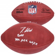 Travis Hunter Jacksonville Jaguars Autographed Fanatics Authentic Wilson Duke Full Color Football with 2025 #2 Pick WR/CB Inscription