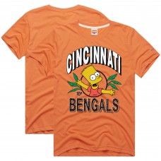 Unisex Cincinnati Bengals Homage x The Simpsons Orange Tri-Blend T-Shirt